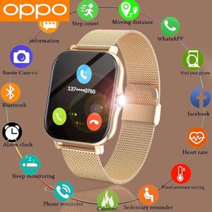 OPPO 남녀공용 최신 스마트워치, 인기 급상승! 최신 스포츠 스마트워치 페이스, 블루투스 통화, 스포츠 피트니스 기능 탑재, 안드로이드/iOS 호환