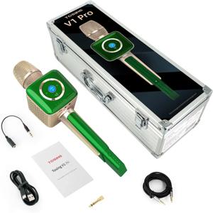 2026 TOSING V1 프로 블루투스 무선 카라오케 마이크 20W 다이내믹 HI-FI 스피커 휴대용 오디오 플레이어 가수/성인용