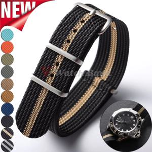 19mm 18mm 20mm 22mm 나일론 시계 스트랩 브라운 그린 밴드 밀리터리 캐주얼 시계줄 세이코 아미 스포츠 팔찌 교체용 벨트