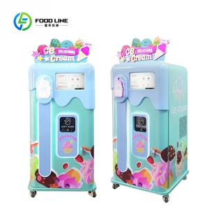 맞춤형 완전 자동 아이스크림 자판기 OEM ODM 지능형 터치스크린 즉석 소프트 아이스크림 제조기 상업용