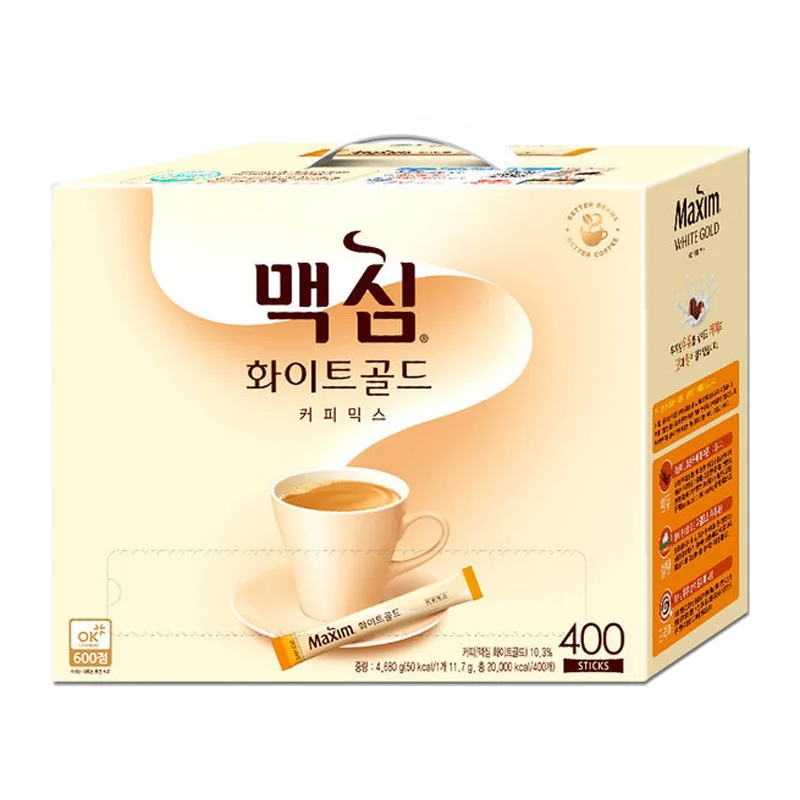 [믹스커피]동서 맥심 화이트골드 커피믹스 400T