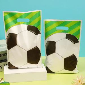 10/20/50Pcs 축구 선물 가방 축구 Goodie 가방 축구 테마 선물 가방 어린이를위한 생일 베이비 샤워 파티 호의 스포츠 장식