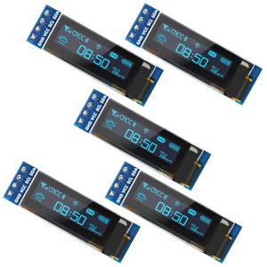 Arduino ESP32 Raspberry Pi용 4핀 128X64 SSD1306 OLED 스크린이 있는 0.91 인치 I2C OLED 디스플레이 모듈