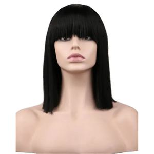 애니메이션 니코 로빈 코스프레 블랙 시안 가발, 내열성 합성 헤어, 코스프레 가발