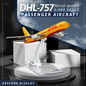 1/400 스케일 모델 비행기 B757 DHL 항공 합금 항공기 16cm 757 항공기 모델 장난감 어린이 컬렉션 선물 장식