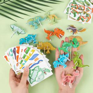 30개입 3D 동물 폼 퍼즐 어린이용 몬테소리 교육용 DIY 장난감 직소 퍼즐 세트 어린이 유아 생일 선물
