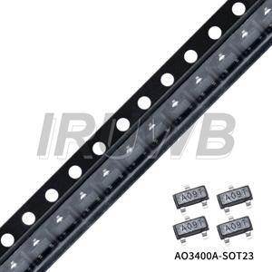 100개 SOT-23 SMD 전계 효과 트랜지스터 AO3400 AO3400A 3400 A09T N 채널 MOS-FET 새로운 원본