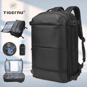 Tigernu 진공 압축 배낭 남성 여행 배낭 확장 가능한 USB 가방 대용량 17 학교 캐빈 가방 용 노트북 가방