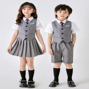영국식 교복 세트 어린이 졸업복 초등학생 여름 공연복