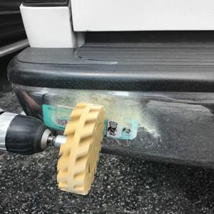 100mm 4인치 자동차 지우개 휠 스무스 파워 드릴 어댑터 데칼 제거 페인트 복원 고무 효과적 실용적 빠른 핀스트라이프 제거 도구
