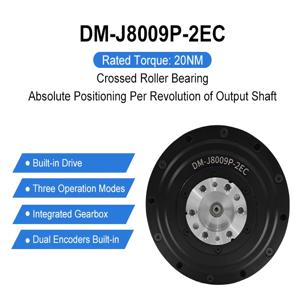 FOXTECH DM-J8009P-2EC MIT 구동식 듀얼 엔코더 바이오닉 오픈암 로봇 팔 관절 모터 로봇 관절 모터 모듈
