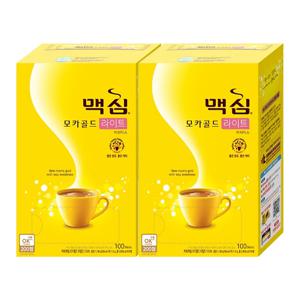 [2박스]동서 맥심 모카골드 라이트 커피믹스 100T+100T
