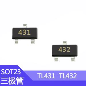 100 개/몫 TL431 SMD 트랜지스터 패키지 23 CJ431/AZ432 인쇄 431/432 레귤레이터 TL432