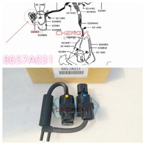 4WD 진공 솔레노이드 프리휠 클러치 솔레노이드 밸브 파제로 몬테로 쇼군 V83W V87W V93W V95W V97W 8657A031 K5T47776 호환