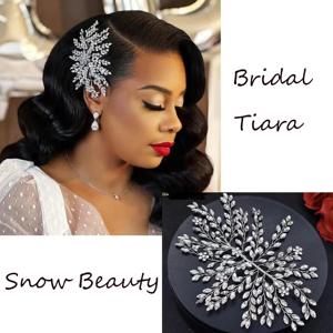 A422 실버 신부 헤어 피스 시니 웨딩 머리띠 Tiaras 수제 웨딩 헤어 액세서리 머리 보석 신부 모자를 쓰고 있죠