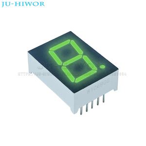 10pcs 10 핀 8106AGG 8106BGG 0.8 인치 1 자리 비트 7 세그먼트 옥 녹색 LED 디지털 디스플레이 Digitron 일반적인 양극 음극 C-A