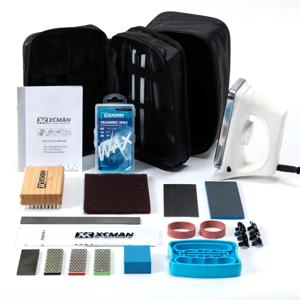 XCMAN 완전한 스키 스노우보드 튜닝 왁싱 콤보 키트(왁싱 아이언, 스키 왁스, 사이드 에지 튜너, Ptex 베이스 수리, 구미 스톤, Diamo 포함)