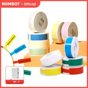 Niimbot N1/B18 PET 라벨 용지 방수 방지 오일 태그 열 휴대용 라벨 프린터 메이커 용 8-10 년 수명 인쇄 스티커