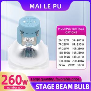 램파다 9R 260W 램프 무빙 헤드 라이트 빔 라이트 스테이지 램프 플래티넘 메탈 할로겐 전구 260w 9R 스팟 램프 MSD