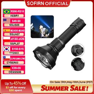 Sofirn SF26 21700 전술 손전등 2000lm 964m 장거리 USB C 충전식 토치(더블 테일 스위치 IPX-8 포함)