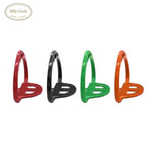 ARONKL 알루미늄 승마용 등자, 녹 방지 경량 승마용 등자 철제, 미끄럼 방지 발판, 두꺼운 프레임 안전 설계
