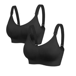 임산부 무선 전면 오픈 간호 브래지어, 통기성 심리스 모유 수유 브래지어, 임산부 의류, 2 개/로트