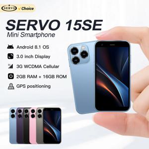 SERVO 15SE 슈퍼 미니 스마트폰 안드로이드 시스템 2GB+16GB 플레이 스토어 와이파이 듀얼심 3.0인치 소형 포켓 저렴한 스마트폰 3G WCDMA
