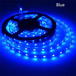 12V 5M Led 스트립 빛 Smd 2835 60 Led/M 파란색 빨간색 녹색 노란색 따뜻한 흰색 유연한 리본 테이프 램프 다이오드 비 방수 Luces
