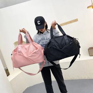 다기능 여행 가방 여성 스포츠 체육관 피트니스 가방 건식 및 습식 분리 수영 어깨 더플 핸드백 신발 데이 팟
