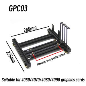 GPU + PSU 거치대 DIY 외장 그래픽 카드 랙, 전원 공급 장치 베이스, ATX PSU 알루미늄 지지대 4080 4090