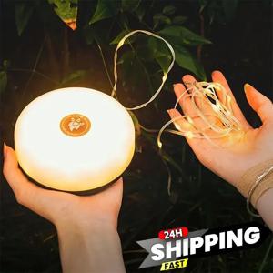 10M 길이 LED 캠핑 램프 스트립 분위기 방수 재활용 가능한 라이트 벨트 야외 정원 장식 램프 텐트 룸용