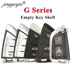 Jingyuqin 자동차 원격 키 쉘 BMW 3 5 6 8 X3 X4 X5 X7 G 시리즈 G21 G20 G31 G30 자동 열쇠가없는 FOB 케이스 하우징 교체 4B