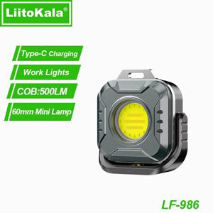 리토칼라 LF-986 LED 작업용 조명, 미니 LF-786, 500LM COB, 1200mAh 충전식 자석 부착형 손전등 (캠핑, 수리, 비상용)