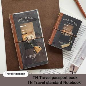 TN 여권북 여행 노트북 고품질 다이어리 저널 노트북 미국 레트로 비즈니스 사무실 학교 회의 노트패드