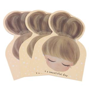 50개 보석 디스플레이 카드 어린이 머리핀 헤어 로프 보석 포장 카드 헤어밴드 머리끈 보관 카드