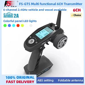 FlySky FS-GT5 FS GT5 차량용 FS-BS6 수신기가있는 2.4G 6CH RC 라디오 송신기 크롤러 자동차 보트 탱크 장난감 레이싱