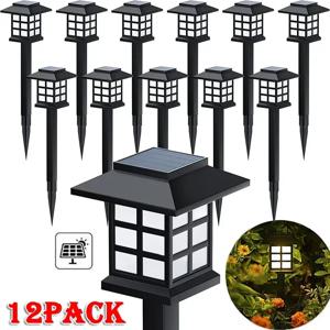 2~12Pcs 태양 LED 통로 조명 야외 방수 산책로 정원 장식 가로등 풍경 마당 파티오 진입로