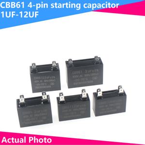 CBB61 에어컨 외부 팬 시작 커패시터 모터 실행 커패시터 450V 1UF 1.2UF 1.5UF 2UF 2.5UF 3UF 3.5UF 4UF 4.5UF