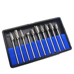 3x6mm 더블 컷 텅스텐 카바이드 로터리 버 다이 그라인더 비트 (목재, 금속 조각, 금형 연마, 로터리 공구 액세서리)