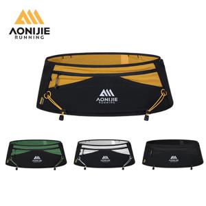 AONIJIE W8141 조깅을위한 러닝 벨트 가방 500ml 물병 소프트 플라스크가있는 여성 남성 허리 팩