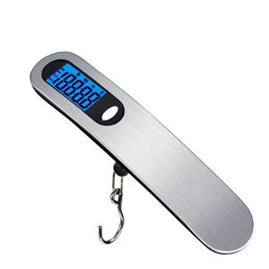 소형 휴대용 저울 디지털 LCD 디스플레이 110lb/50kg 전자 수하물 교수형 가방 여행 무게 수하물 낚시 저울
