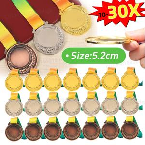 10-30PCS 골드 실버 청동 수상 메달 우승자 보상 야외 스포츠 축구 경쟁 상금 메달 어린이를위한 기념품 선물