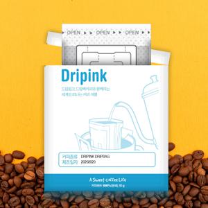 드리핑크 케냐 AA 커피백 강한 바디감 오렌지 자몽 티백 10g X 70봉