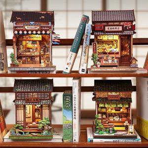 CUTEBEE 북 누크 DIY 조립 키트 레이저 컷 정밀 부품 3D 나무 퍼즐 수집용 책상 홈 데코 선물 아이디어