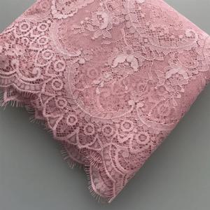 고급스러운 프랑스 블랙 앤 화이트 속눈썹 레이스 자수 원단, DIY 의류, 웨딩 배경 장식 액세서리