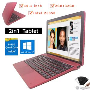 64비트 10.1인치 윈도우 10 태블릿 PC 인텔 Z8350 쿼드 코어 2GB+32GB ROM 1280x800 IPS 듀얼 카메라 탈착식 키보드 포함