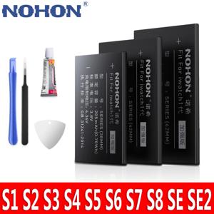 애플 워치 시리즈 SE 1 2 3 4 5 6 7 8용 NOHON 리튬 폴리머 배터리 iWatch 배터리 S1 S2 S3 LTE S4 S5 S6 S7 S8 배터리