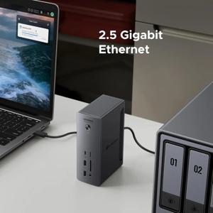 TLF 유그린 4 도크 레보독 맥스 213 13 in 1 40Gbps 도킹 스테이션 듀얼 4K 60Hz 싱글 8K 디스플레이 고속 충전