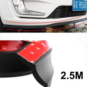 자동차 앞 범퍼 립 보호 고무 스트립 2.5M 60mm 자동차 립 스커트 보호대 고무 자동차 외부 몰딩 교체품
