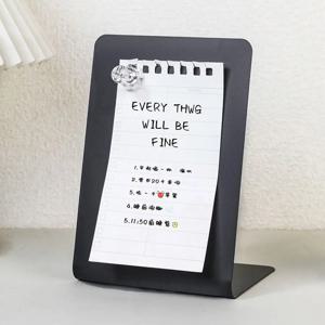 금속 자석 칠판 수직 DIY 디자인 데스크탑 메시지 보드 배지 노트 보관 디스플레이 보드 메시지 디스플레이